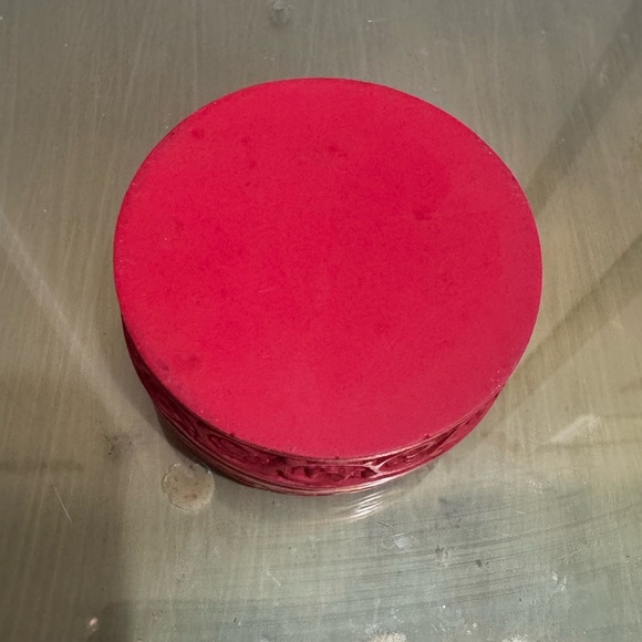 Chinese Lacquer Red Wood Carved Small trinket - Picture 4 of 6